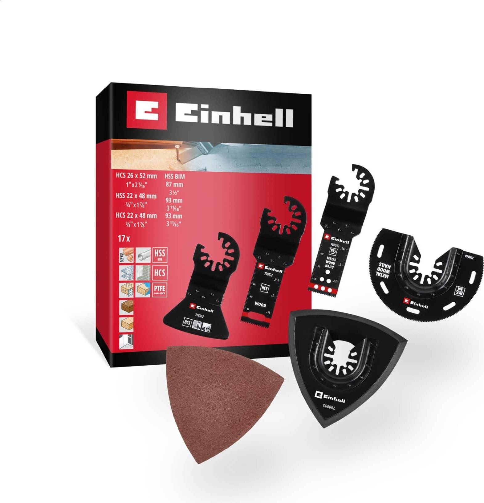 Einhell Multitool Accessory Set Bi-Metallic 17-Pc Saw Blades