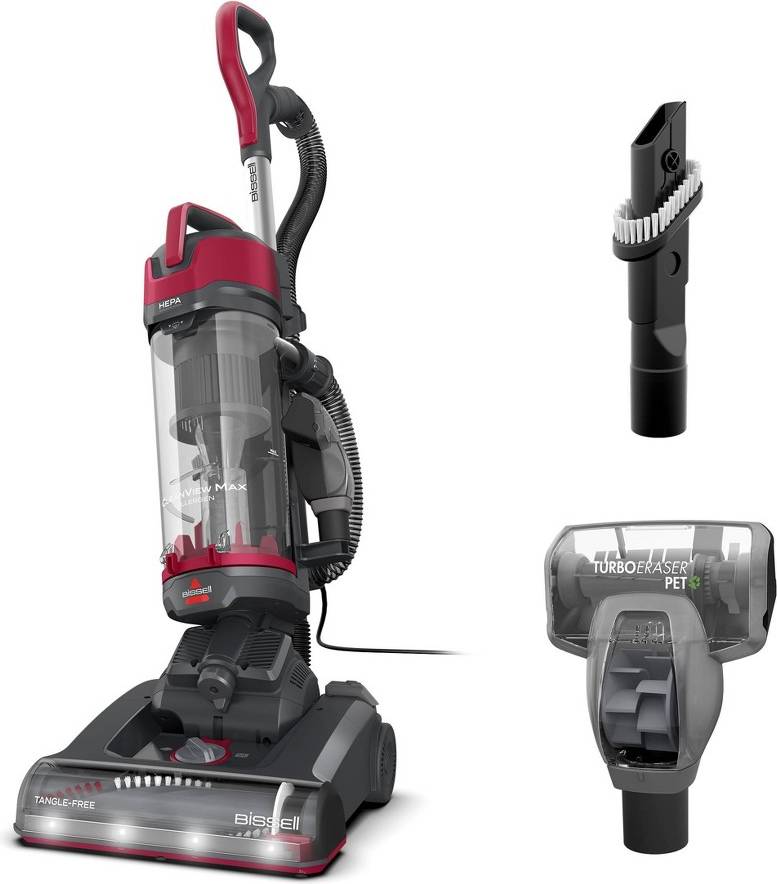 Bissell cleanview vacuum cleaner BISSELL CleanView Max Upright Vacuum Cleaning Path Red