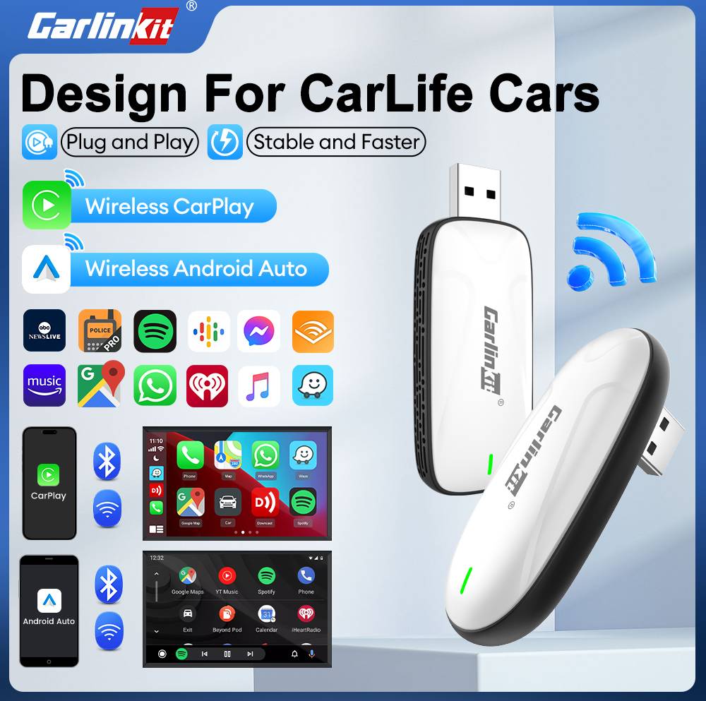 Google box Carlinkit Wireless Android Auto CarPlay Adapter