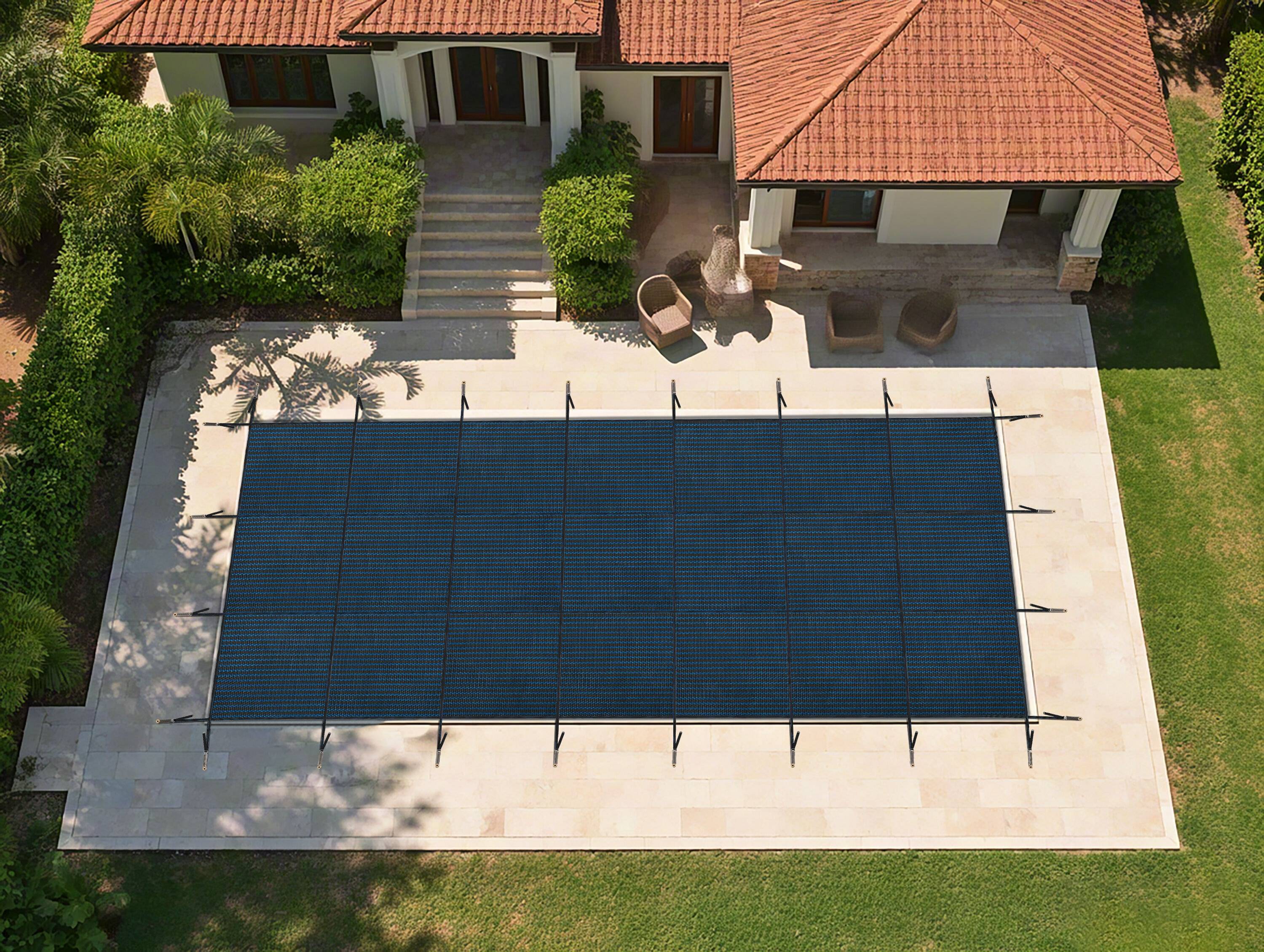 Rectangular swimming pools Swimming Pool Safety Cover 20x40ft Rectangular