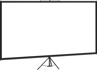 Portable projector KffKff Portable Projector Screen 80 Inch 4K HD