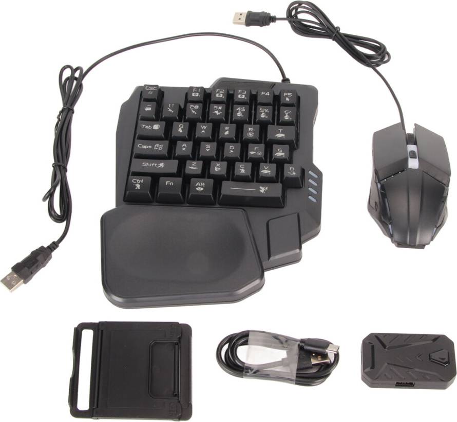 One Handed Half RGB Backlit Keyboard
