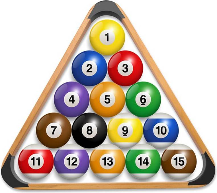 Melitt Wooden Solid Triangle Billiard Rack