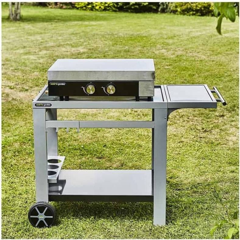 Cook'In Garden Chariot Plan Travail Mobile Roues Renforcées