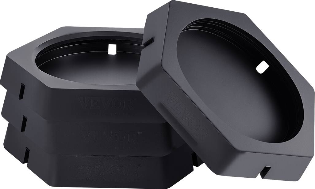 VEVOR RV Leveling Pads 4-Pack Rubber Trailer Jack Stabilizer
