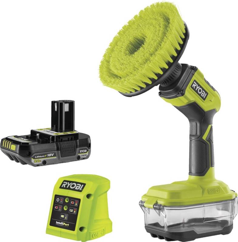 Ryobi One+ Compact Power Scrubber 18V 2.0Ah Kit