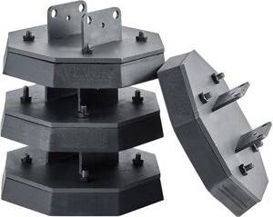 VEVOR RV Leveling Pads 4-Pack Rubber Trailer Jack Stabilizer