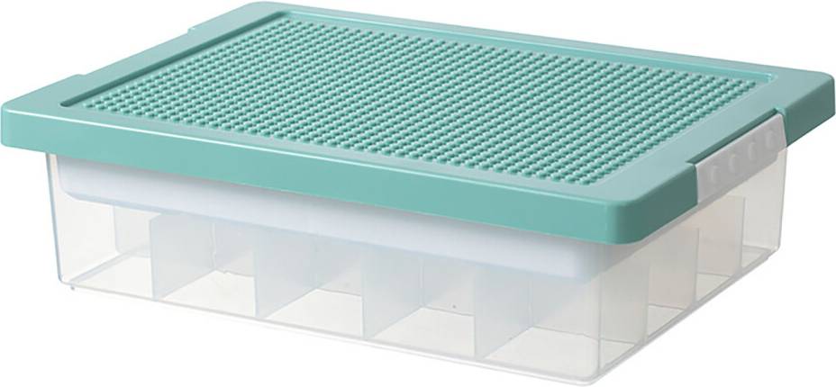 Building Blocks Storage Bin Compatible With Lego Stackable Toy