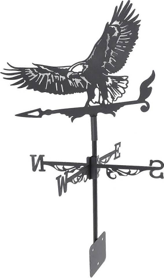 Eagle Weathervane Rooftop Garden Iron Wind Direction Indicator