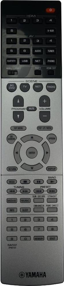 Yamaha RX-V681 AV Receiver Remote Control