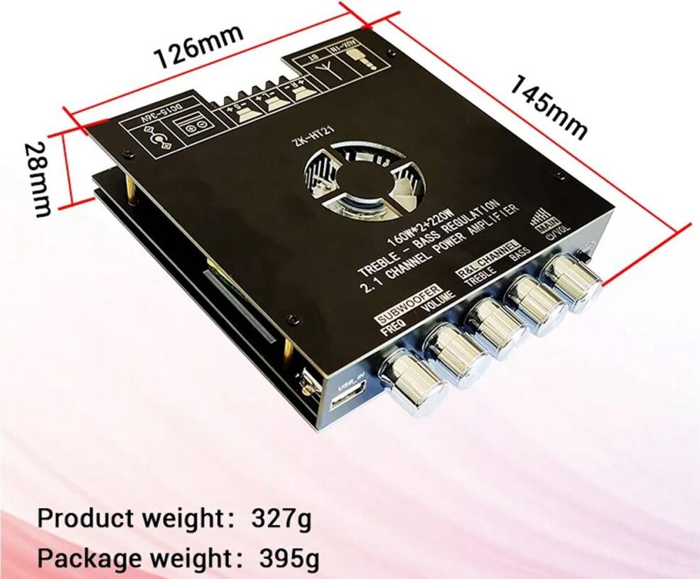 Exogio 2 Generation 2.1 Channel Bluetooth Amplifier Module
