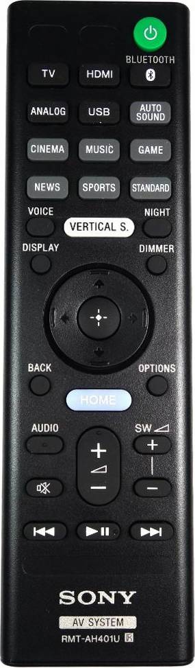 Sony RMT-AH401U Audio System Remote