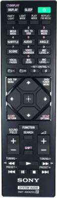 Sony HCD-M60D Home Audio Remote Control