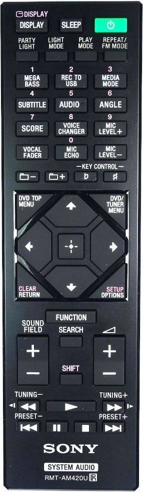 Sony MHC-V21 Maison Audio Télécommande