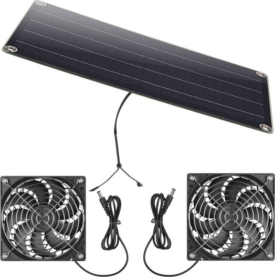 Waterproof Solar Panel Fan Kit