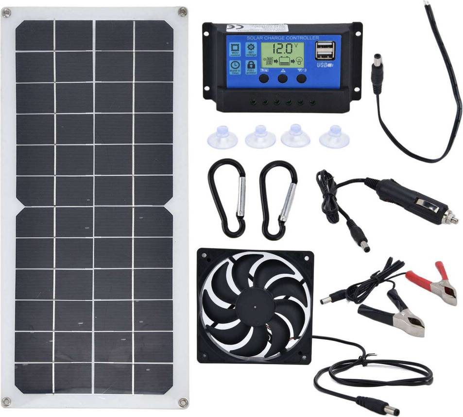 High Conversion Efficiency Solar Panel Fan