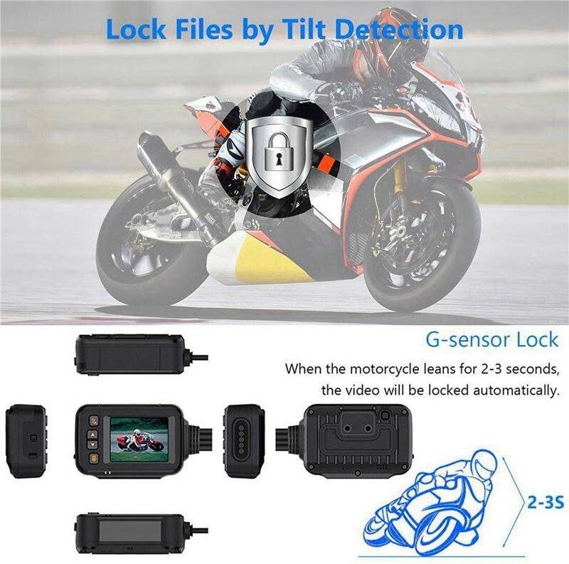 Dashcam dual 2X Camera Dash Cam 2 Inch IPS Screen
