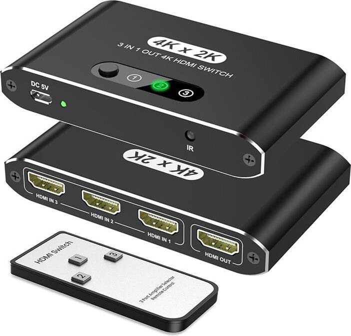 Chromecast 4k 3 in 1 Out Compatible Splitter Selector