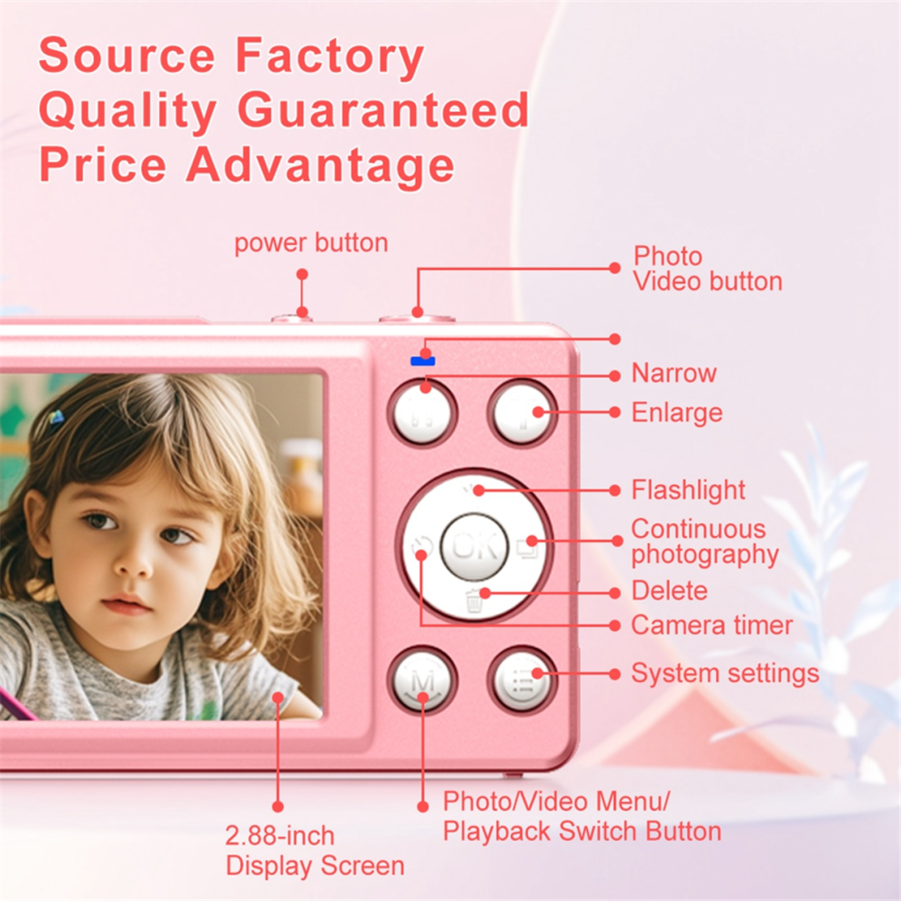 Typecat 4K Digital Camera 2.88 Inch HD Display