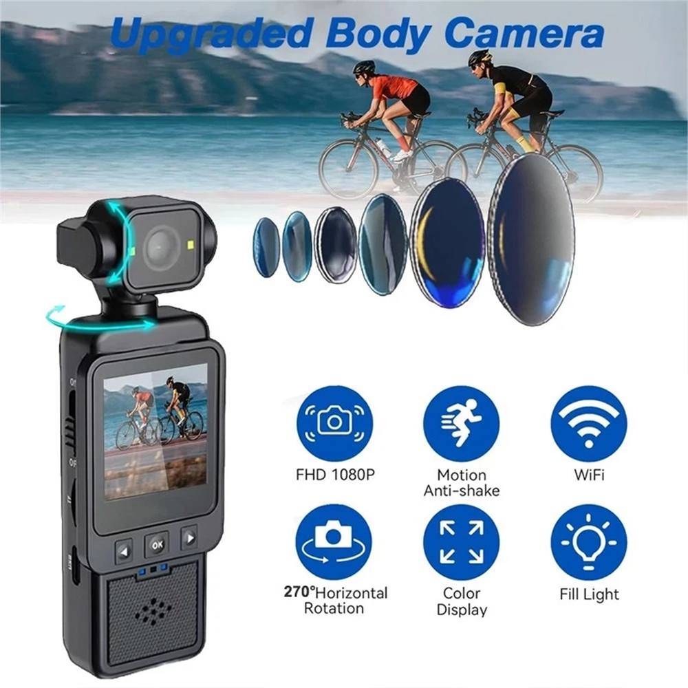 Nordara 1080P Pocket Action Camera Rotation
