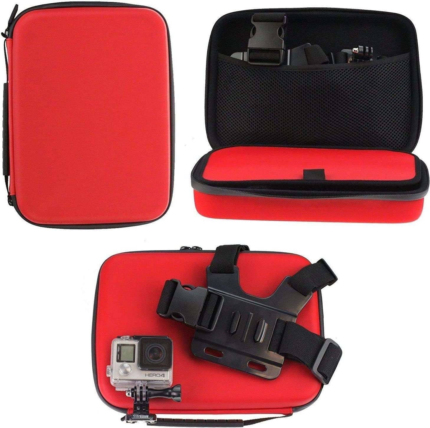Navitech Red Case For Timnut 4K60FPS Action Camera