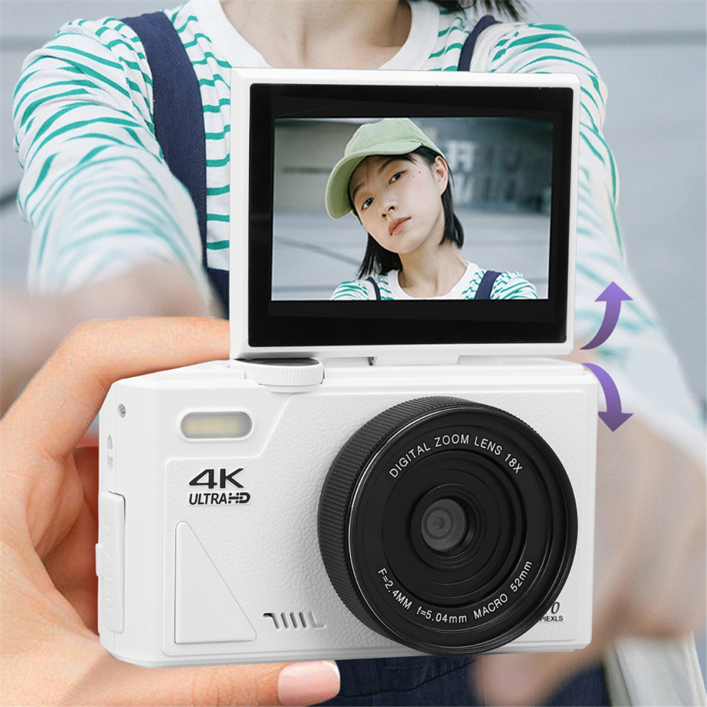 Retro Digital Camera 64MP Video Pause