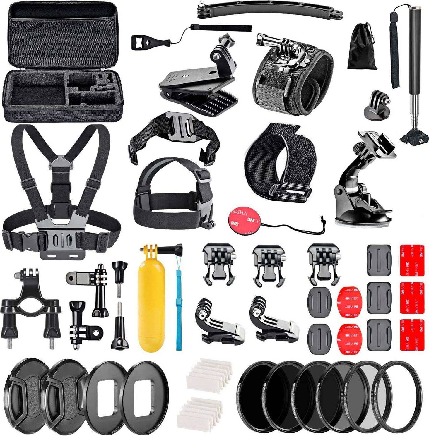 Navitech 60-in-1 Accessory Kit For Prograce Action Camera