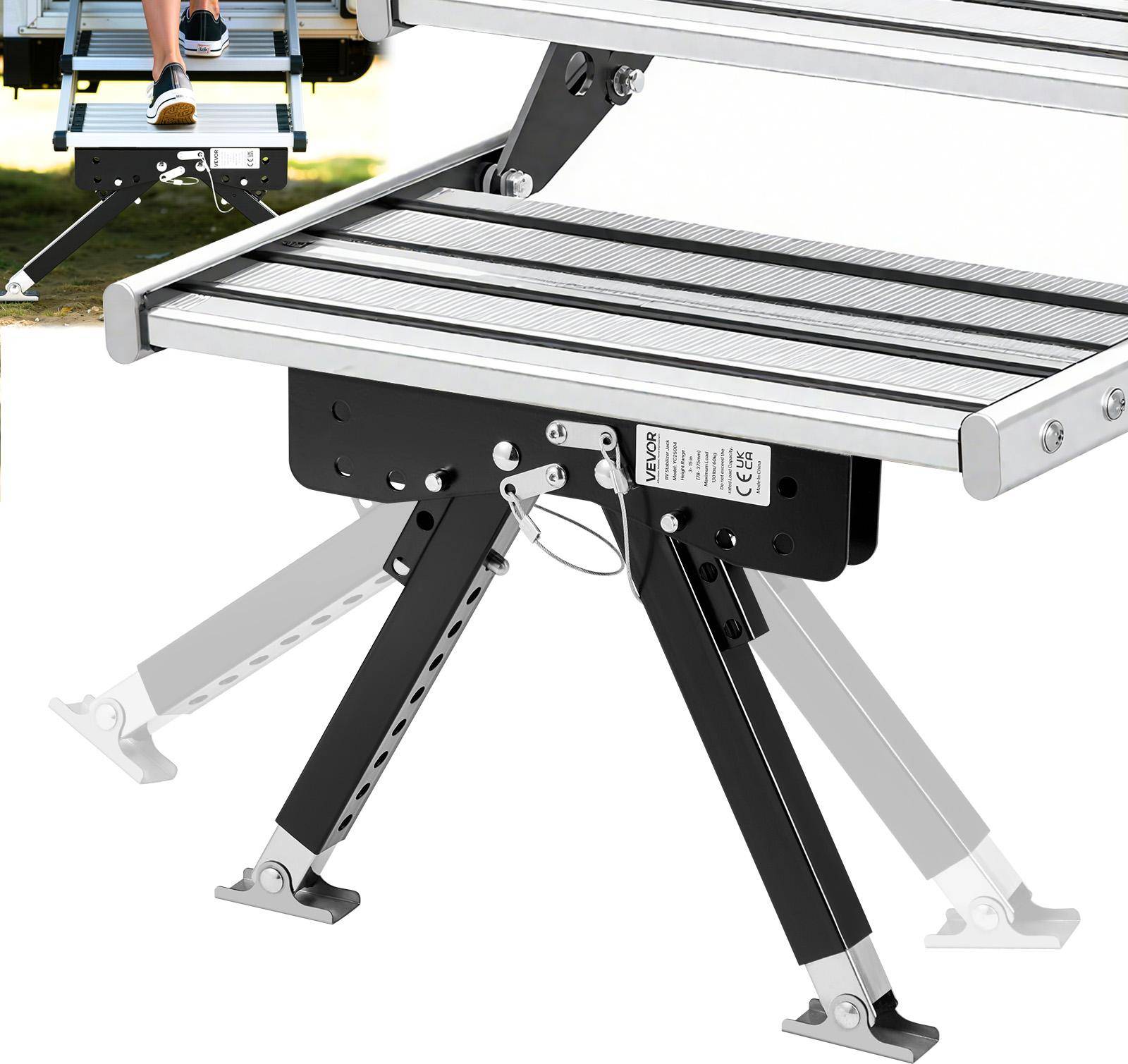 Trailer wheels VEVOR RV Step Stabilizer Kit Adjustable 5th Wheels