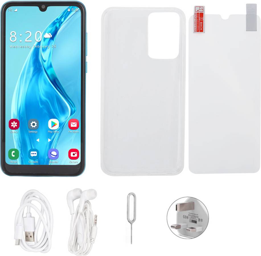 Android-Smartphone med Dual-SIM - Sort