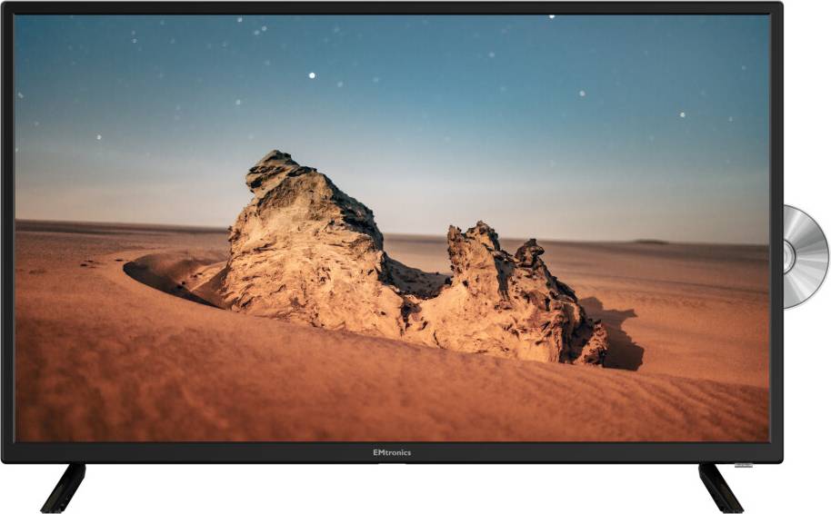 Tv with dvd player EMtronics 32 Inch HD Ready LED TV with Built-In DVD Player