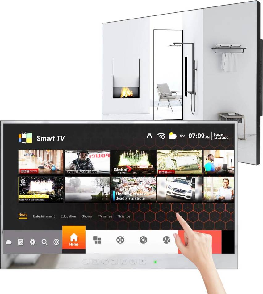 Smart tv 27 Souria 27-Inch Smart Touchscreen Mirror