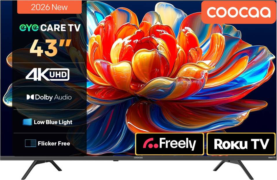 Coocaa 43 CRUG50 Direct LED 4K Smart Roku TV