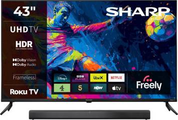 Sharp 43Hj4225K 43 Inch 4K Ultra Hd Roku Smart Tv