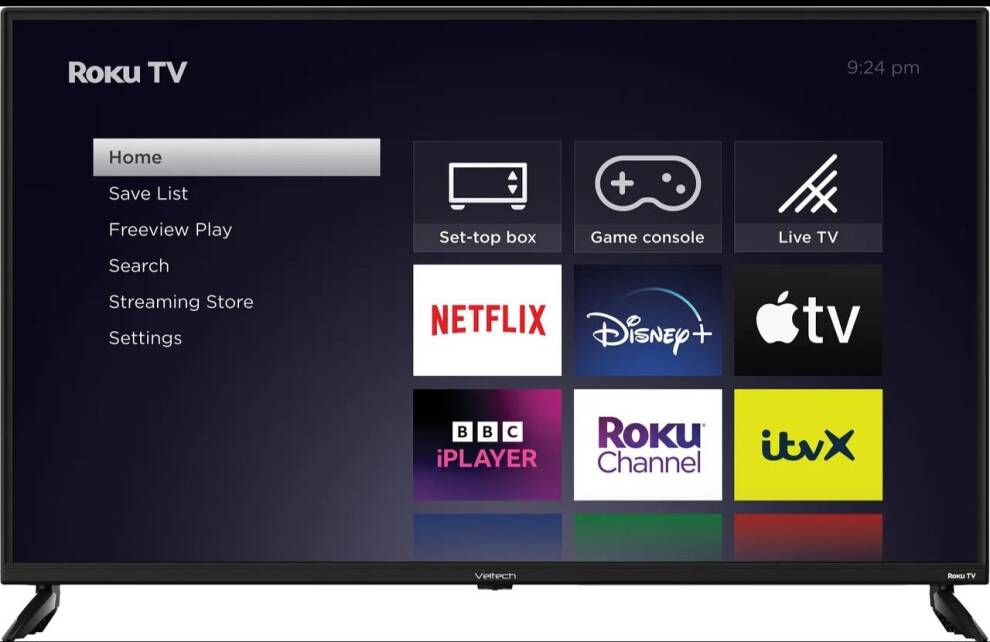 VELTECH UX230 43 Inch 4K Ultra HD Smart Roku TV