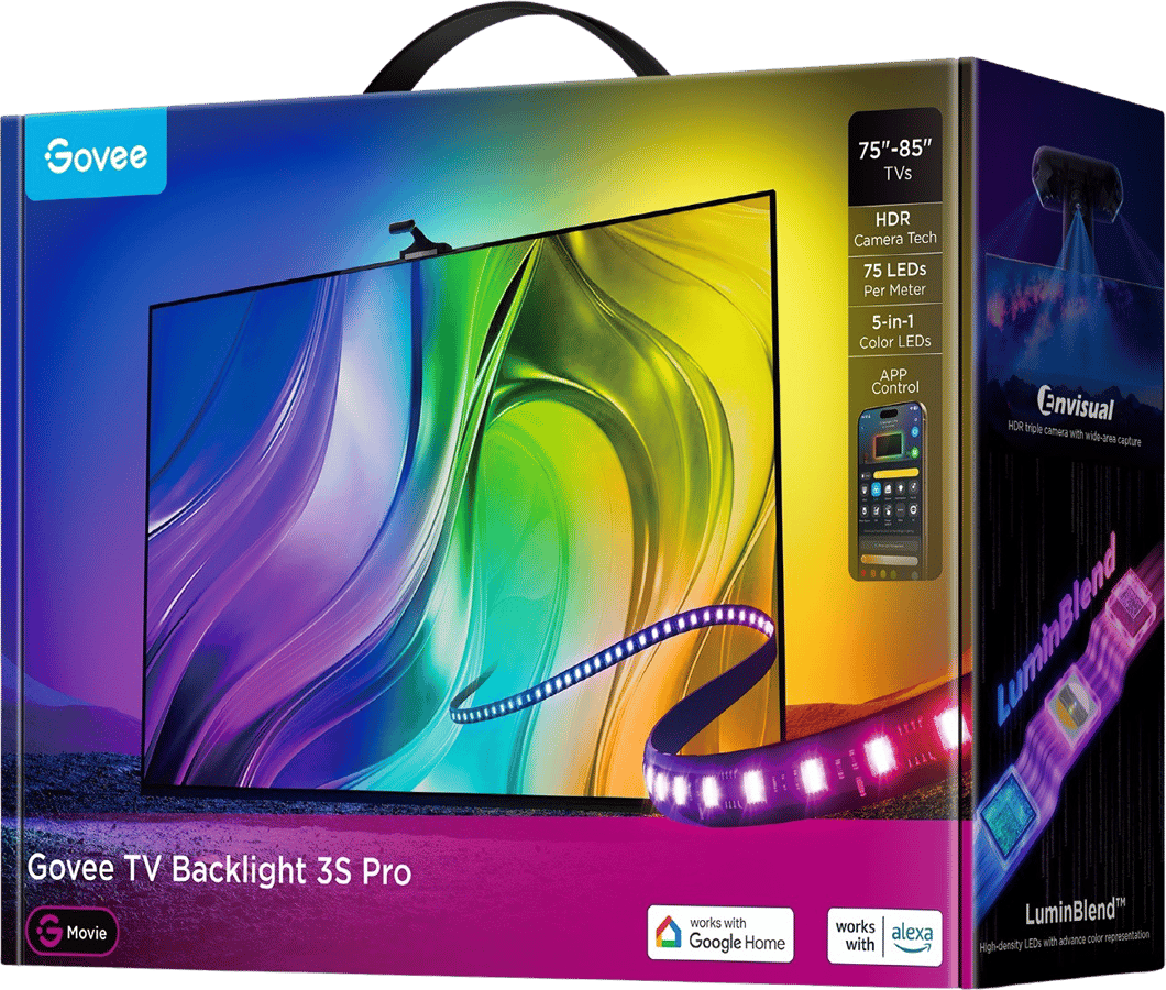 Three Camera TV Backlight 75-85 Inches Mehrfarbig