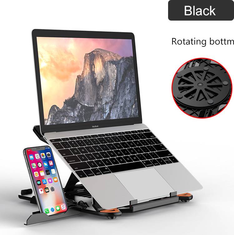 Hopfällbart Stativ Roterande Ergonomiskt Notebookställ