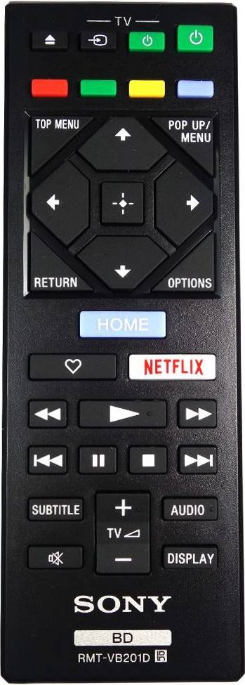 Blu ray player Sony RMT-VB201D Blu-Ray Player Remote Control