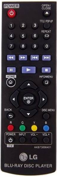 LG Bp250 Dvd Player Remote Control