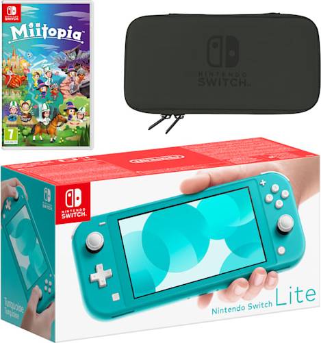 Nintendo Switch Lite Turquoise Miitopia Pack