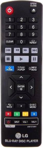 LG BP430 Blu-Ray Player Remote Control