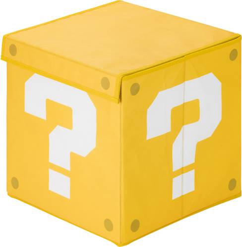 Super Mario Question Mark Block Storage Box