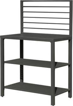 Modular outdoor kitchen GDFSTUDIO Thaddeus Outdoor Modular Kitchen Island Gray