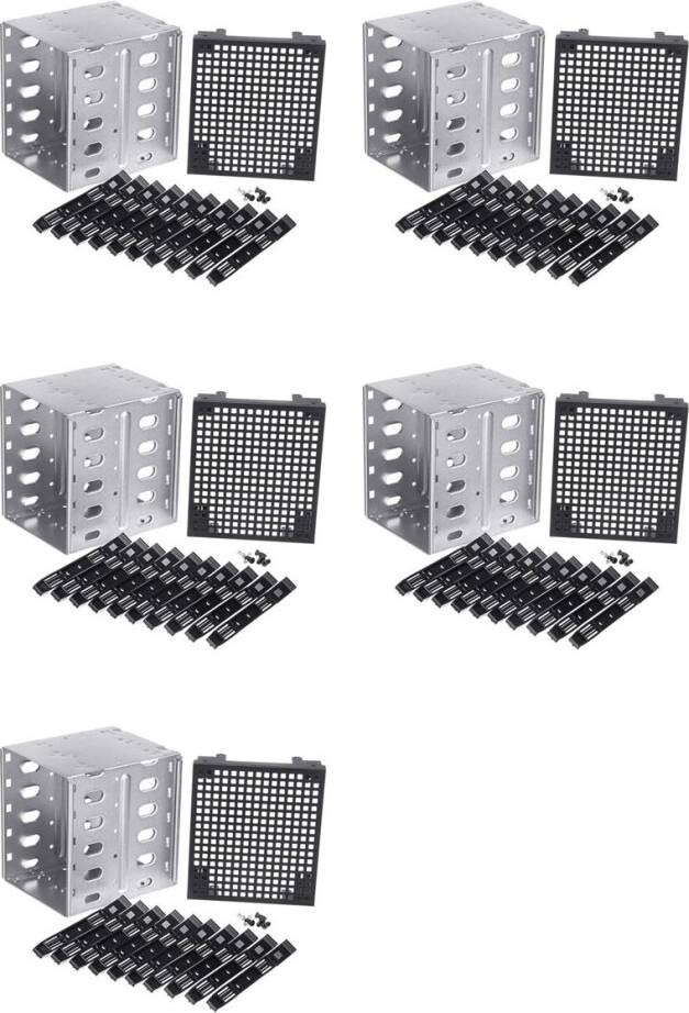 Hdd cage 5.25 Inch to 3.5 HDD Cage Rack Set