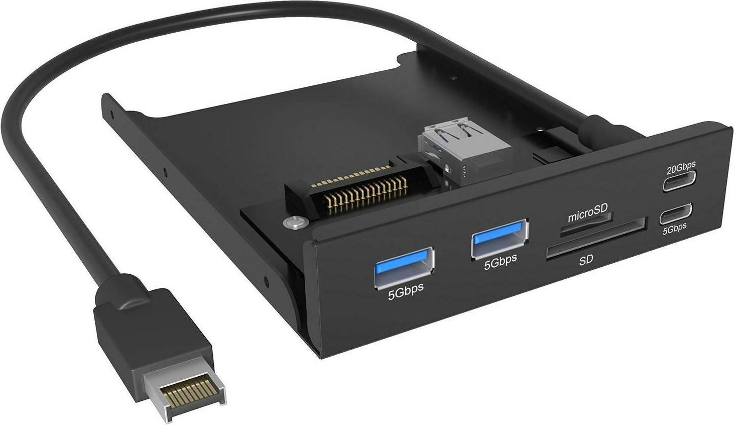 Front Panel 3.5 Inch Bay USB-C Hub