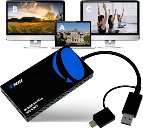 Mac monitor display Orei Splitextend Hdmi Splitter Extended Display USB A USB-C