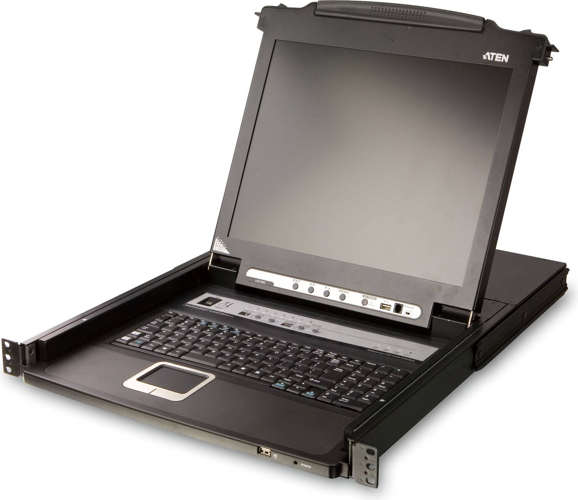 Aten Slideaway CL5708M 8 Ports Rack Keyboard