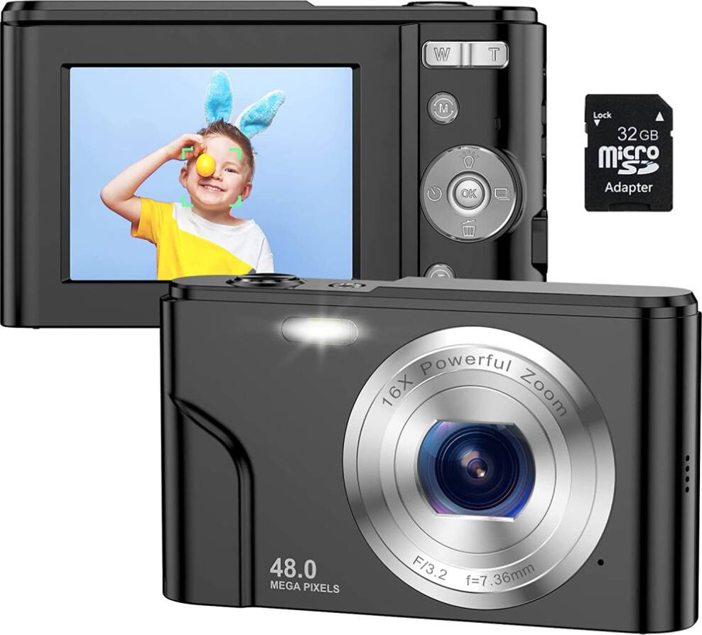 Compact Travel Camera Digital Zoom