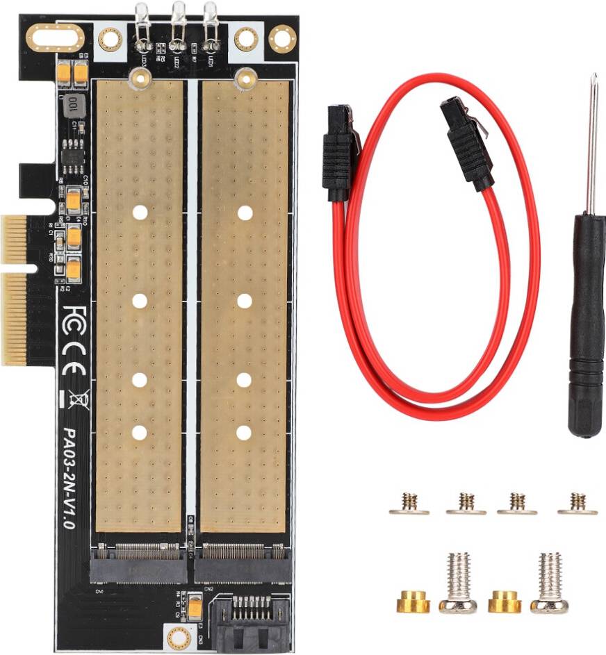 Nvme sata adapter PCIe NVMe SATA SSD Key And B Key Adapter
