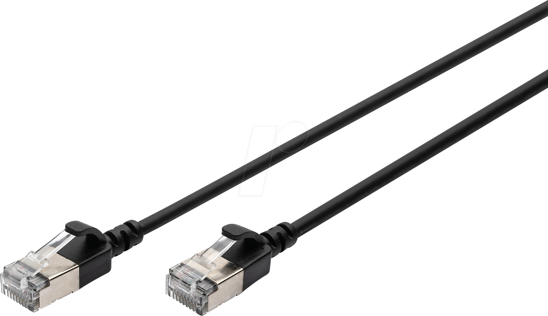 Digitus Slim RJ45-RJ45 Patchkabel 1m Black