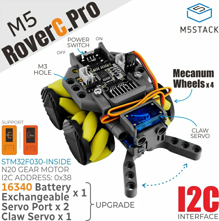 M5stack M5Stack Official RoverC Pro